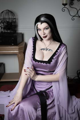 Lily Munster Cosplay Photo Set (3)